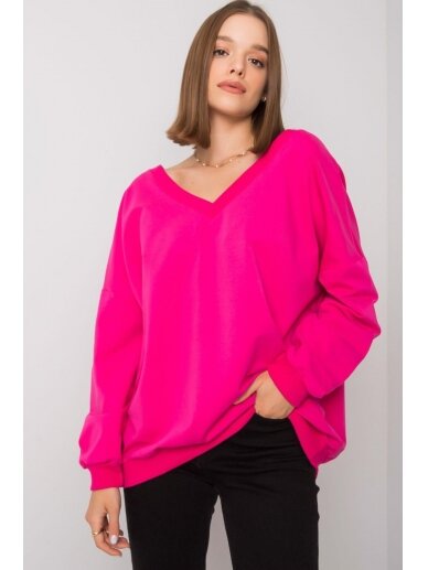 Rožinės spalvos džemperis MOD1188 1