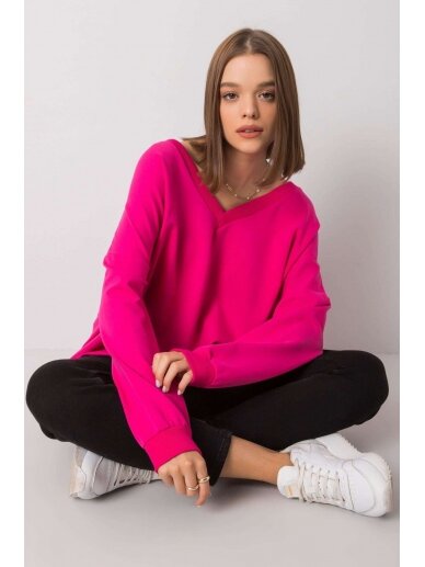 Rožinės spalvos džemperis MOD1188