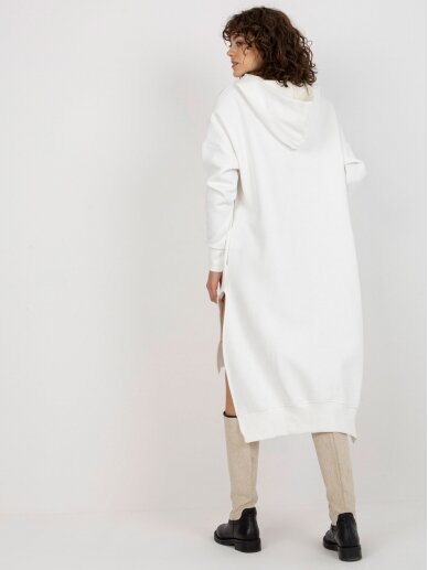 Baltas ilgas džemperis MOD2141 1