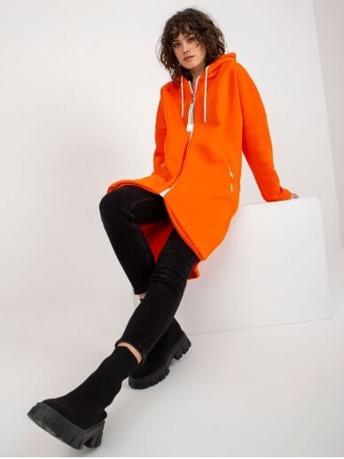 Oranžinės spalvos džemperis MOD846 3