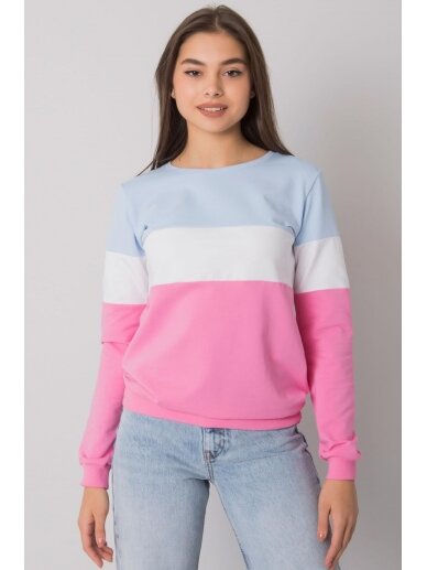 Rožinės spalvos džemperis MOD972