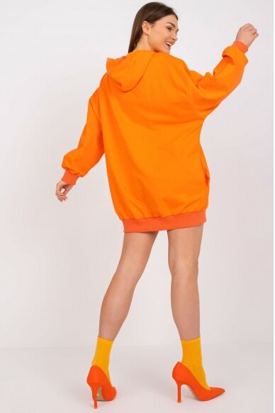 Oranžinės spalvos džemperis MOD1868 3