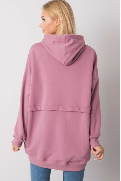 Tamsiai rožinės spalvos džemperis MOD1480 2