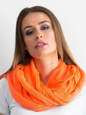 Neoninės oranžinės spalvos skarelė SK0007
