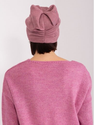 Tamsiai rožinės spalvos kepurė MOD2436 1