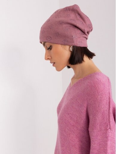 Tamsiai rožinės spalvos kepurė MOD2436 3
