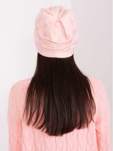 Šviesiai rožinės spalvos kepurė MOD2436 1