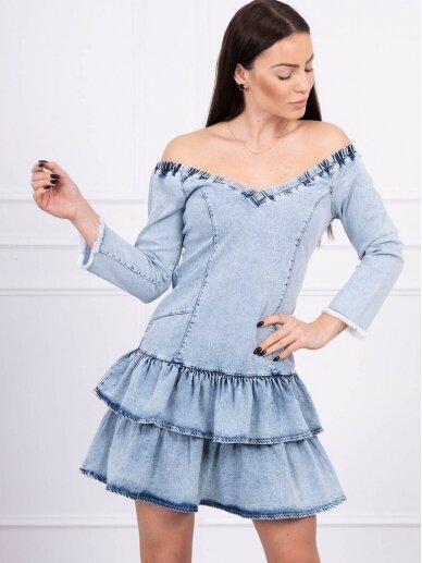 Džinsinė suknelė MOD566 GP Džinsinė suknelė MOD566 GP