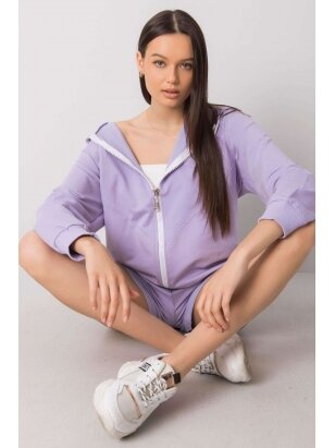 Violetinės spalvos moteriškas kostiumėlis MOD1014