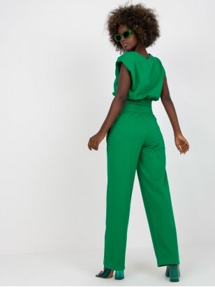 Žalios spalvos moteriškas kostiumėlis KST0470