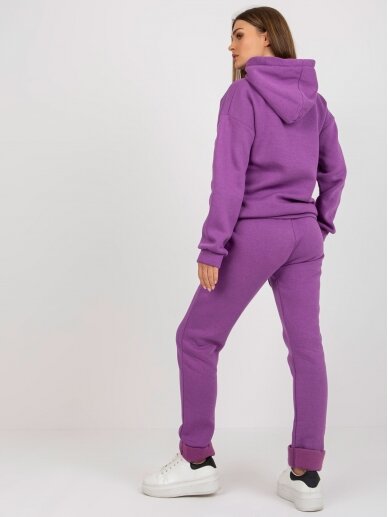 Violetinės spalvos sportinis kostiumas MOD2342 1