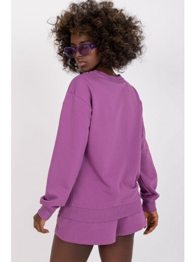 Violetinės spalvos kostiumėlis su šortais MOD1837 2