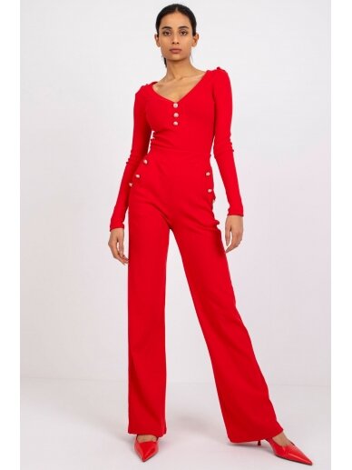 Raudonas moteriškas kostiumėlis MOD1851