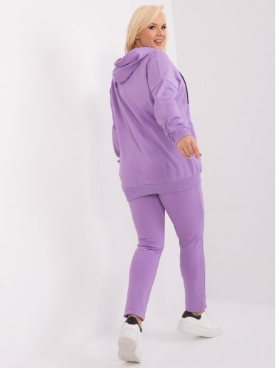 Šviesiai violetinės spalvos sportinis kostiumas KST0454 5