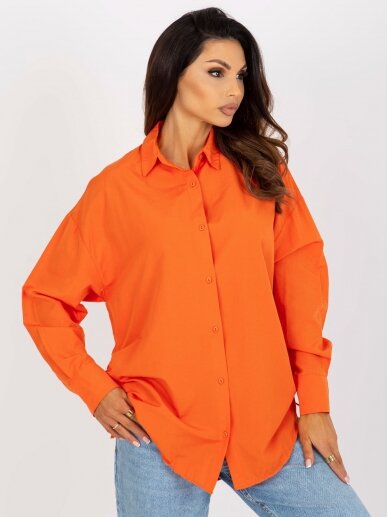 Oranžinės spalvos marškiniai MOD2185 GP