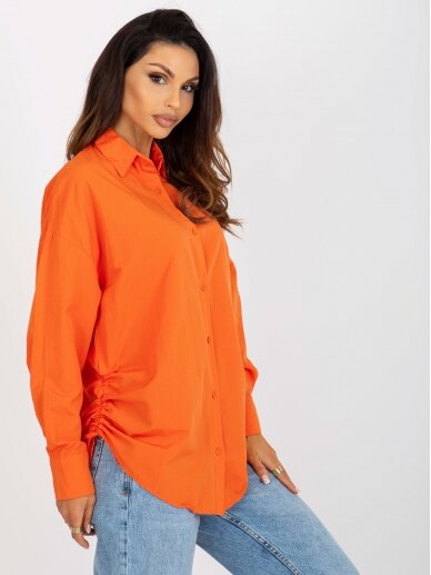 Oranžinės spalvos marškiniai MOD2185 GP 4