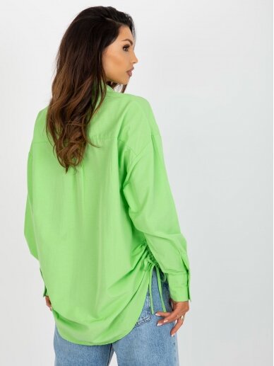 Šviesiai žalios spalvos marškiniai MOD2185 4