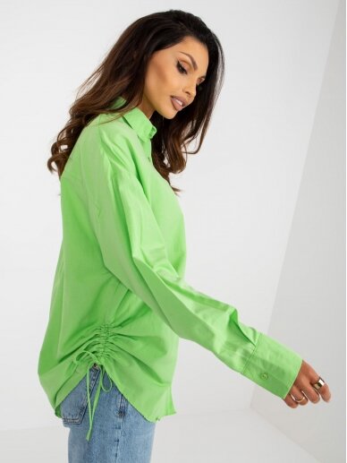 Šviesiai žalios spalvos marškiniai MOD2185 1