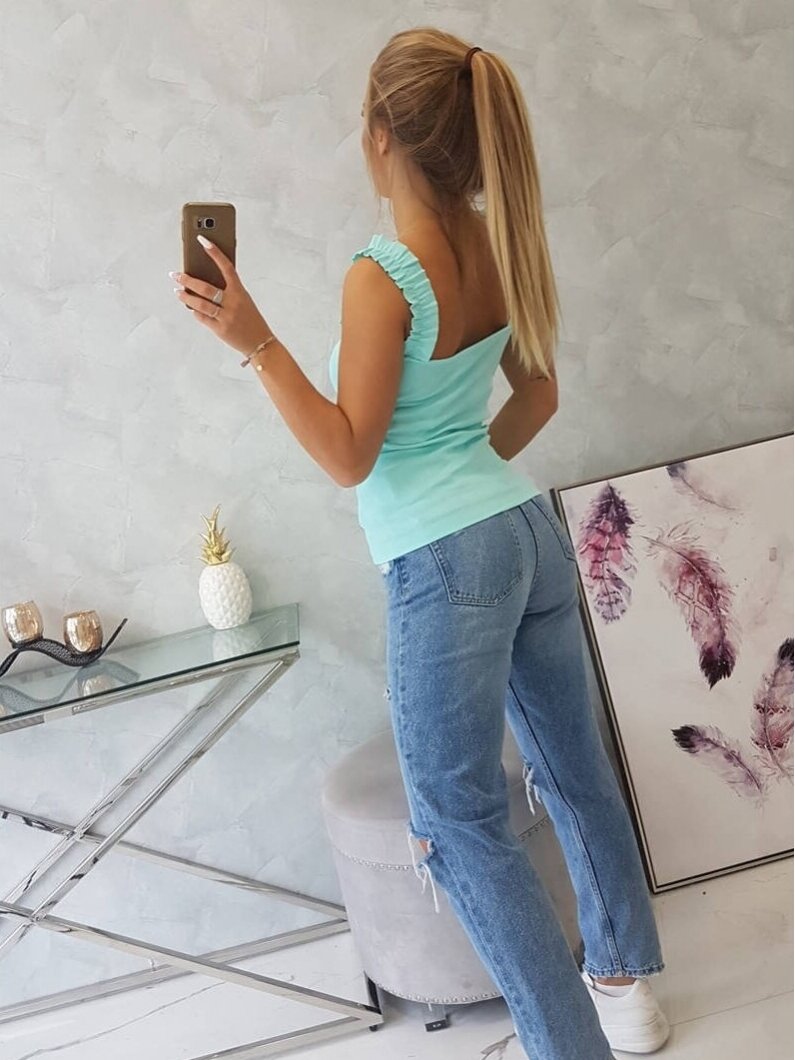 Mėtinės spalvos palaidinė MOD691 GP 1