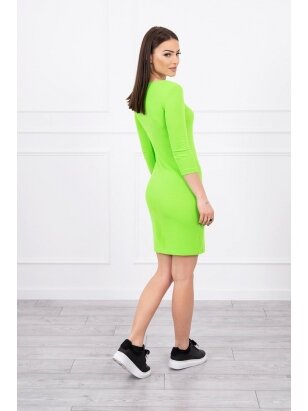 Neoninė žalia suknelė MOD060