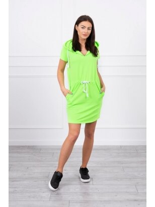 Neoninė žalia suknelė MOD267