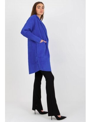 Mėlynas alpakos paltukas MOD1477