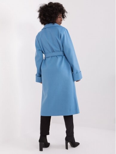 Mėlynos spalvos paltas MOD2464 1