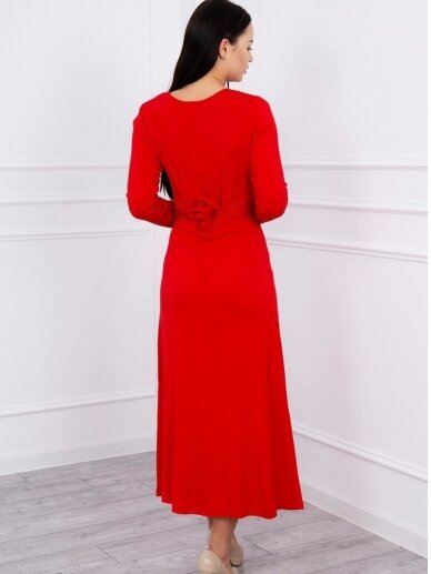 Raudona ilga suknelė MOD233 GP 2