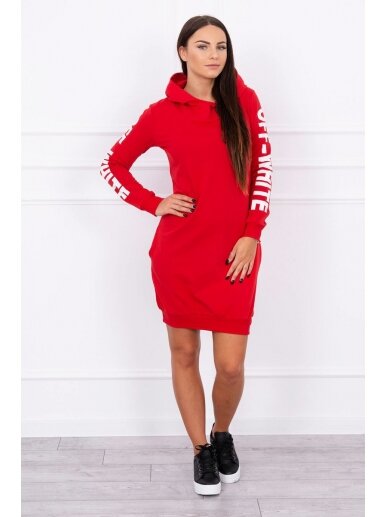 Raudona suknelė MOD025 2