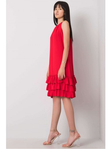 Raudona suknelė MOD1067 2