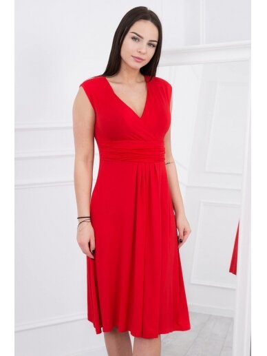 Raudona suknelė MOD277 1