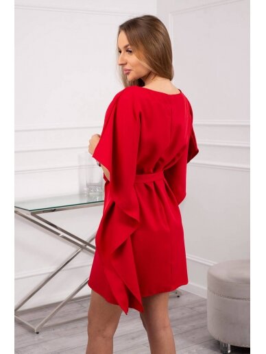 Raudona suknelė MOD497