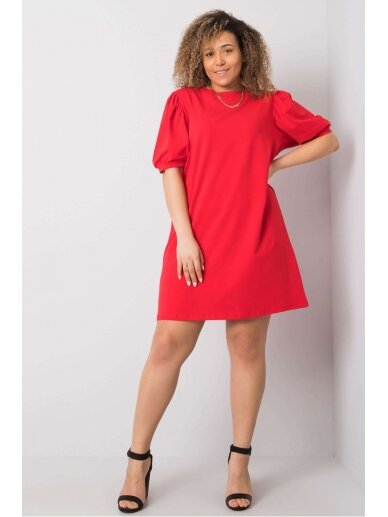 Raudona suknelė MOD892
