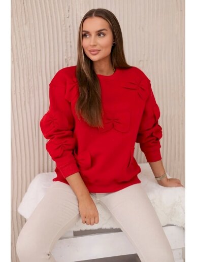 Raudonos spalvos džemperis DZM0002 3