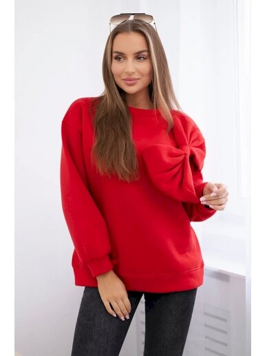 Raudonos spalvos džemperis DZM0003 2