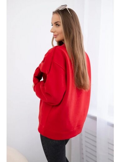 Raudonos spalvos džemperis DZM0003 3