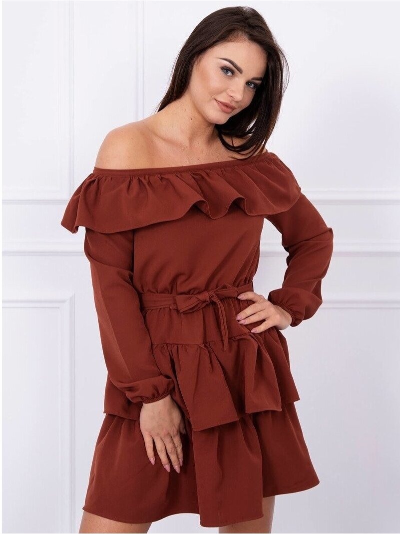 Ruda suknelė MOD067 GP Ruda suknelė MOD067 GP