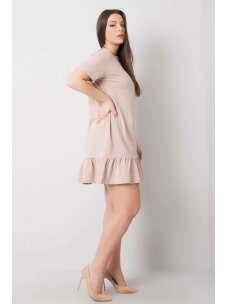 Smėlinės spalvos suknelė MOD893