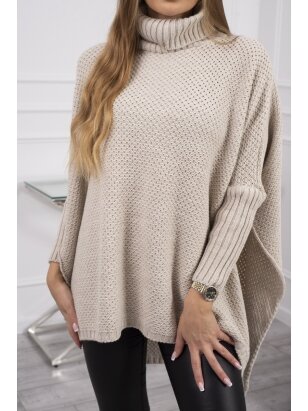 Smėlinės spalvos megztinis MOD467