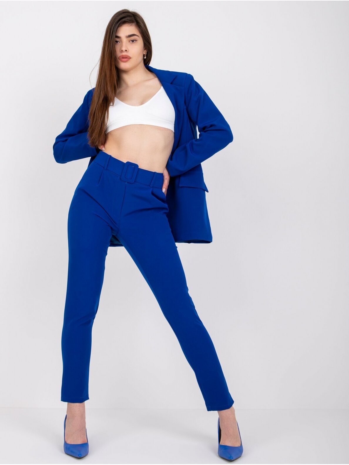 Tamsiai mėlynos kelnės MOD1756 GP Tamsiai mėlynos kelnės MOD1756 GP