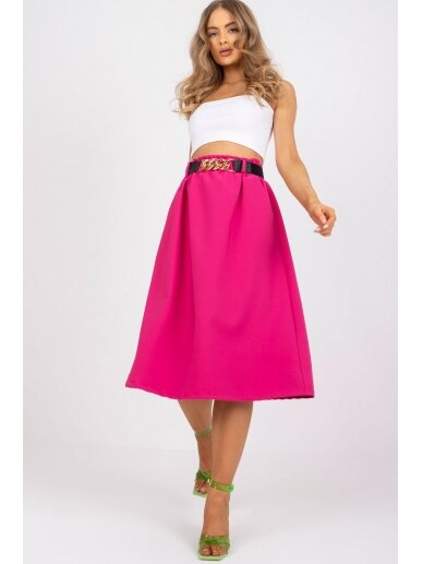 Rožinės spalvos sijonas MOD1871
