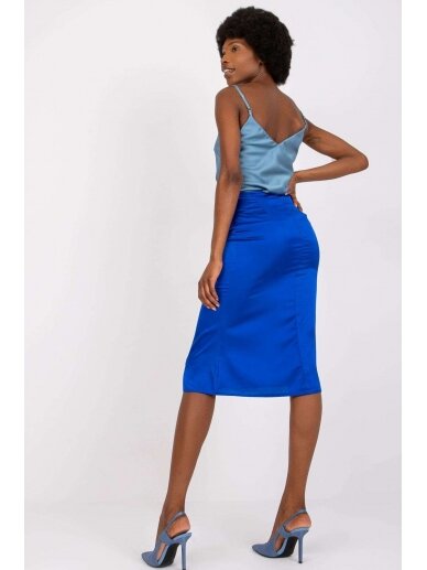 Mėlynas midi ilgio sijonas MOD1765 1