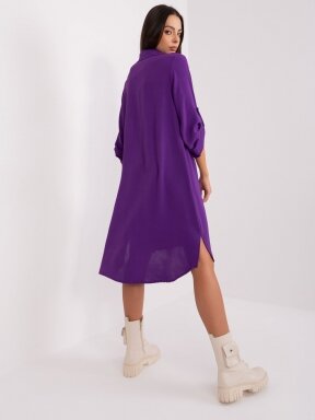 Tamsiai violetinės spalvos suknelė MOD1962