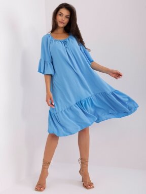 Mėlynos spalvos suknelė MOD2383