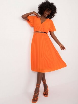 Oranžinės spalvos suknelė SKN0040