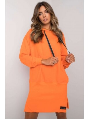 Oranžinės spalvos suknelė MOD1195