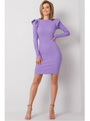 Violetinės spalvos suknelė MOD1082