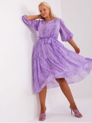 Šviesiai violetinės spalvos suknelė MOD2320
