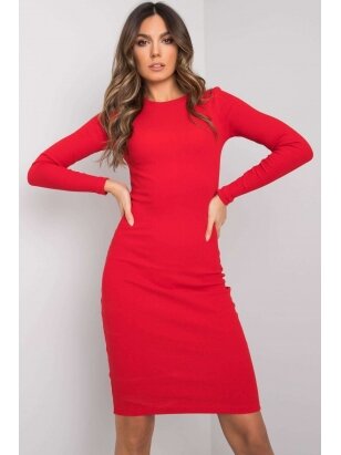 Raudona suknelė MOD970