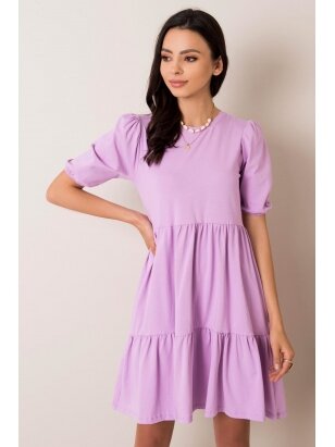 Šviesiai violetinė suknelė MOD1213